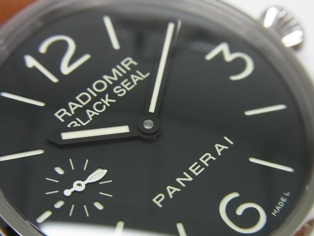【希少】PANERAI パネライ ラジオミール ブラックシール 手巻き PAM00183 ブラック PANERAI（パネライ）ラジオミール ブラックシール