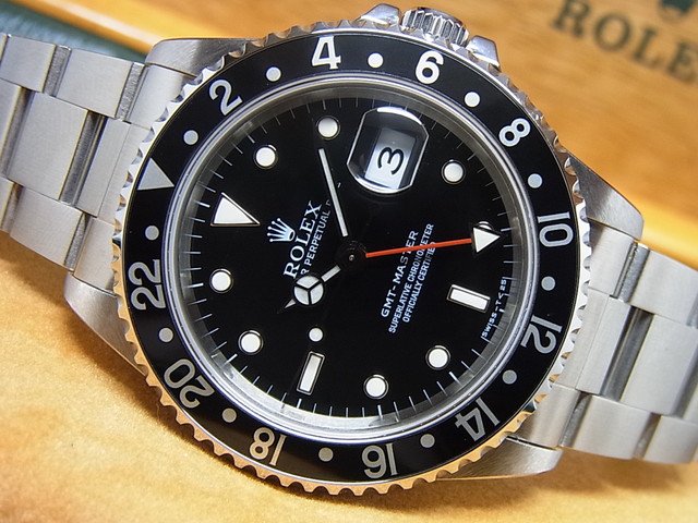 ロレックス GMTマスターI 16700 ブラックベゼル U番 - 腕時計専門店THE 