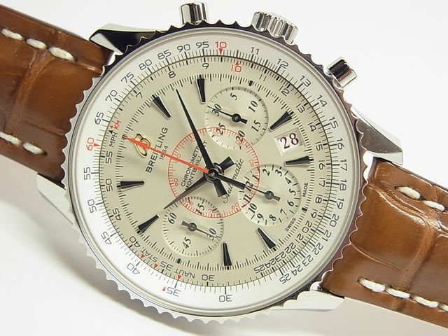 ブライトリング モンブリラン01 リミテッド シルバー文字盤 - 腕時計 