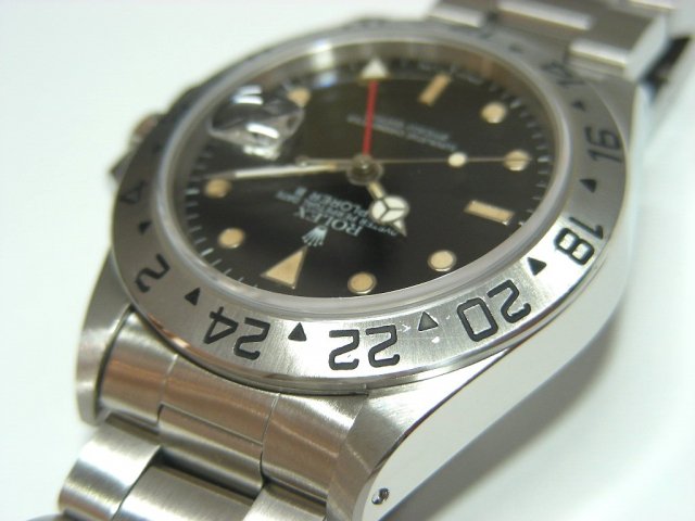 ロレックス エクスプローラーII ブラック REF.16550 - 腕時計専門店THE-TICKEN(ティッケン) オンラインショップ