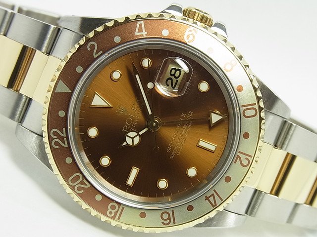 ロレックス GMTマスターII Ref.16713 ブラウン S番 - 腕時計専門店THE 