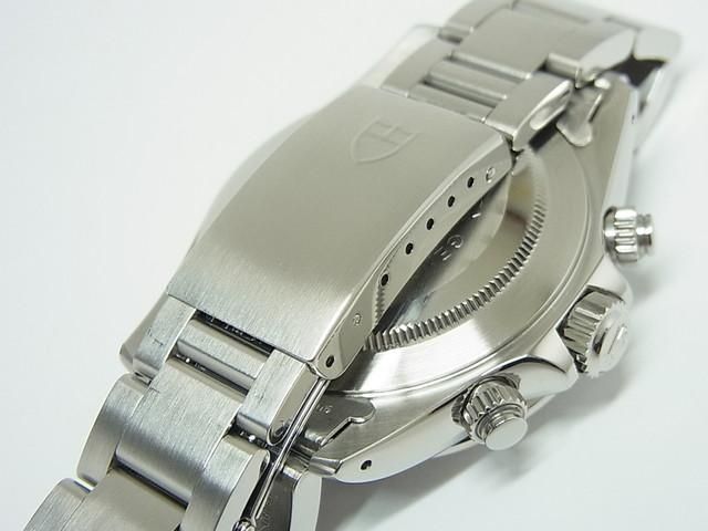 チュードル クロノタイム 79280 白×黒 ロレックスリューズ 3連