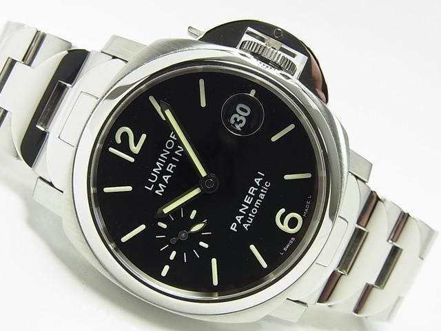 パネライ ルミノール・マリーナ 40MM ブレス 黒 PAM00050 J番 正規品