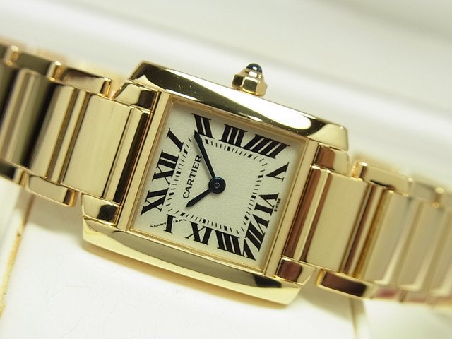 カルティエ タンクフランセーズ・SM 18KYG ブレス W50002N2 - 腕時計 