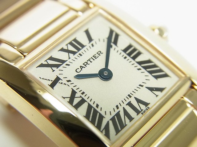 カルティエ タンクフランセーズ・SM 18KYG ブレス W50002N2 - 腕時計 