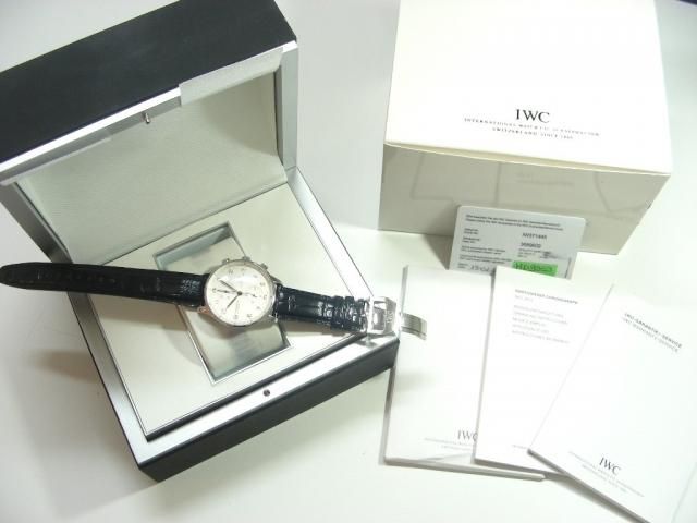 IWC ポルトギーゼ・クロノ シルバー／ゴールド針・インデックス