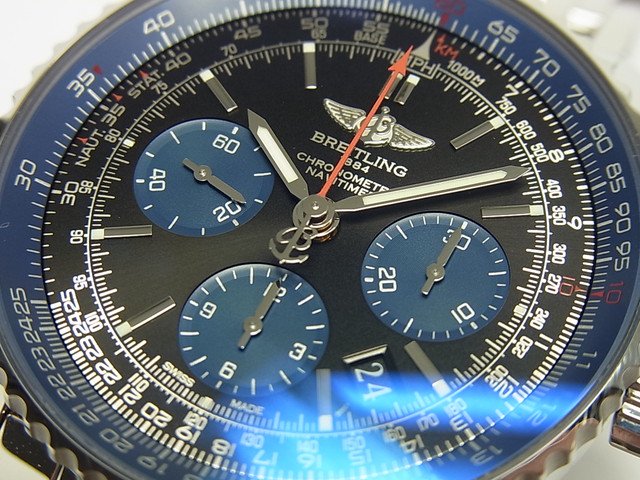 ブライトリング BREITLING ナビタイマー01　世界1000本限定 AB0121C4/C920 ネイビー ステンレススチール 自動巻き メンズ 腕時計