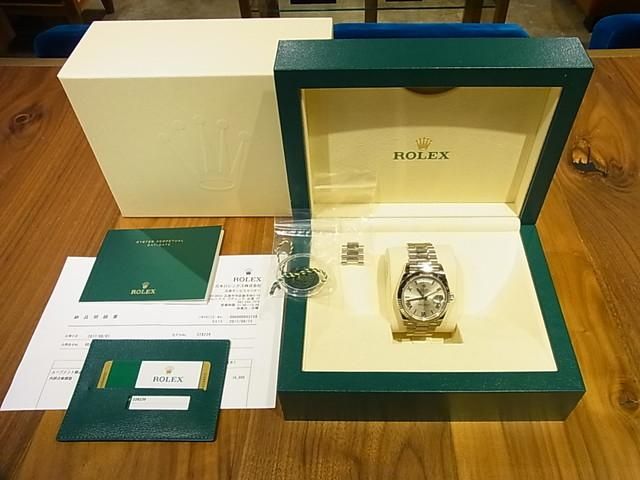 【未使用】ロレックス　228239デイデイト　ホワイトゴールド　駒　4コマ ロレックス デイデイト 40 ホワイトゴールド REF.228239 - 腕時計専門