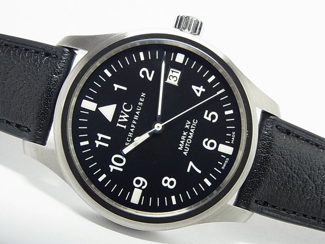 IWC マーク15 黒 革ベルト IW325301 - 腕時計専門店THE-TICKEN 