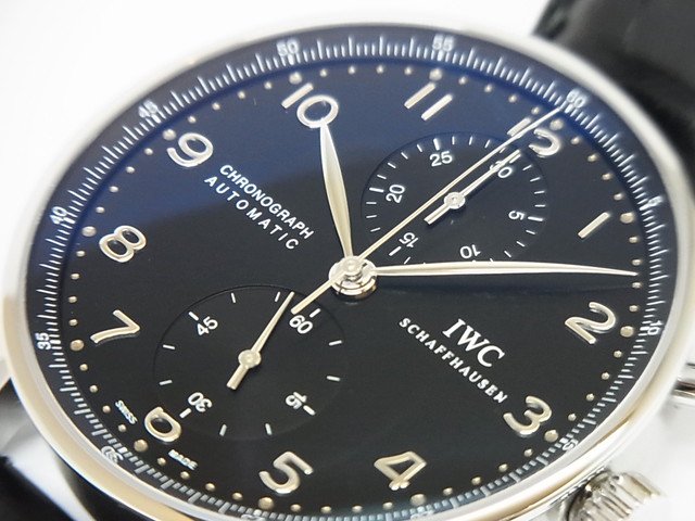 IWC ポルトギーゼ・クロノグラフ 黒文字盤 IW371447 未使用品 - 腕時計 ...
