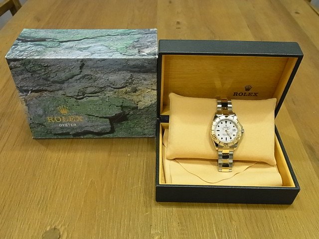 ロレックス ボーイズ ヨットマスター・コンビ 白 68623 A番 - 腕時計 