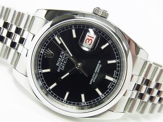 ロレックス デイトジャスト・ジュビリー 黒 116200 ランダム