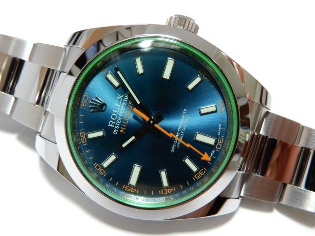 ロレックス ミルガウス グリーンガラス Zブルー - 腕時計専門店THE-TICKEN(ティッケン) オンラインショップ