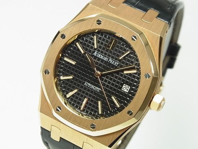AUDEMARS PIGUET オーデマ ピゲ　ロイヤルオーク 　コマ 18mm オーデマ・ピゲ ロイヤルオーク・18KPG 39MM 黒 15300OR