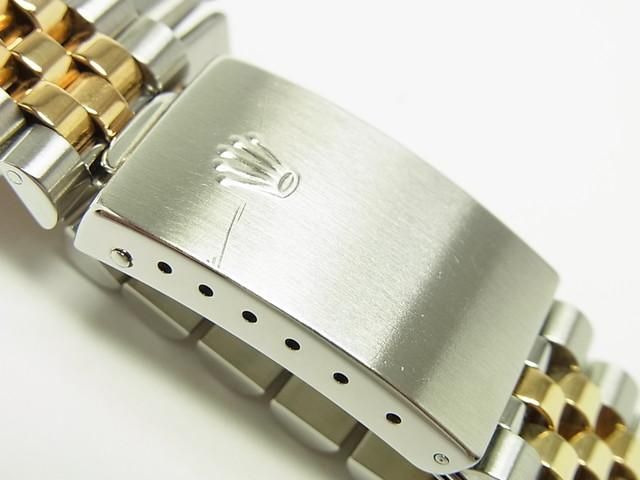 ロレックス 旧型デイトジャスト・コンビ 黒 16013 付属有