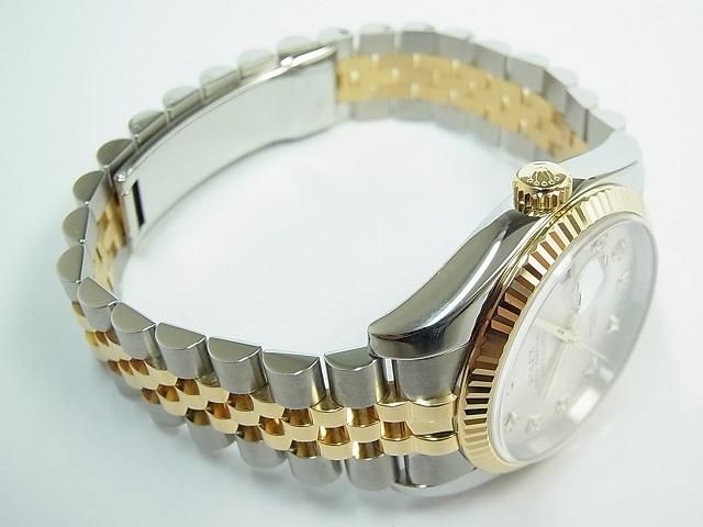 ロレックス デイトジャスト メンズ時計 10Pダイヤ Datejust Mens 116233G(F) K18YG/SS メンズ時計 シャンパンカラー 仕上げ済 2003年 美品