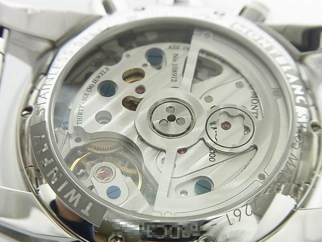 モンブラン タイムウォーカー ツインフライ シルバー文字盤