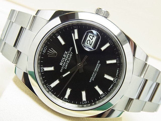 ロレックス デイトジャスト41 黒バー Ref.126300 '18年購入 - 腕時計専門店THE-TICKEN(ティッケン) オンラインショップ