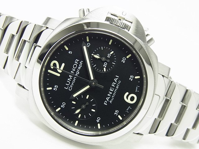 パネライ ルミノール・クロノ 40MM ブレス仕様 PAM00310 L番 - 腕時計
