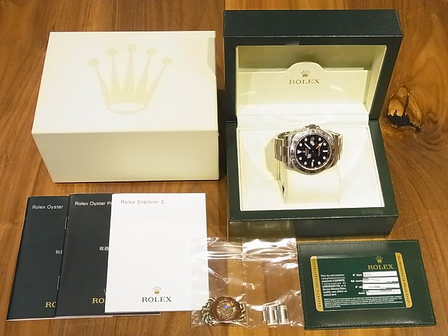 ロレックス エクスプローラーII 216570 ブラック G番 - 腕時計専門店 
