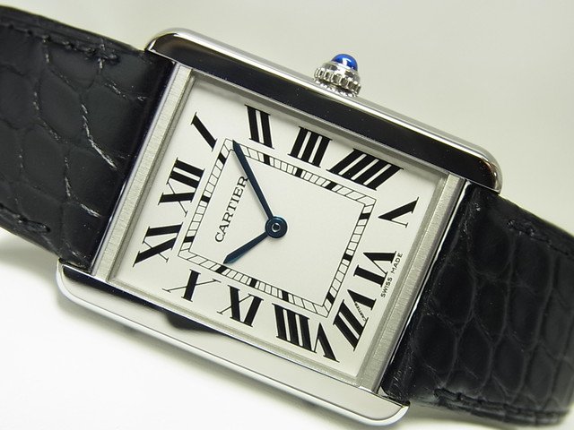 カルティエ タンクソロ・LM クォーツ 革ベルト W5200003 - 腕時計専門 