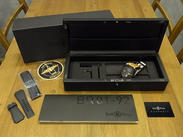 ベル＆ロス BR01-92 ヘリテージ 46MM ラバーベルト付 正規品 - 腕時計専門店THE-TICKEN(ティッケン) オンラインショップ