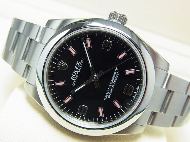 ロレックス オイスターパーペチュアル31 黒×ピンク3・6・9 177200 - 腕時計専門店THE-TICKEN(ティッケン) オンラインショップ