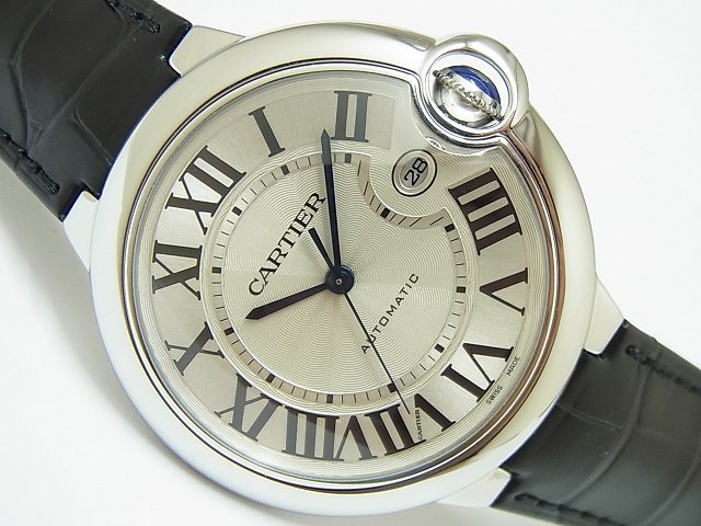 カルティエ バロンブルー LMサイズ SS＆レザー W69016Z4 - 腕時計専門