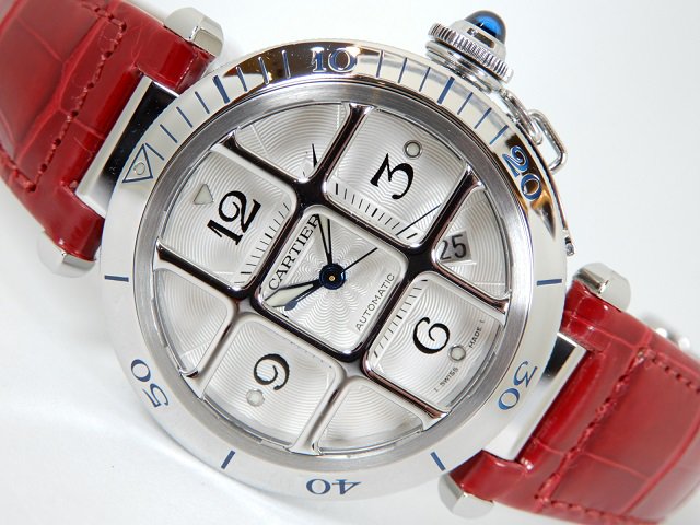 カルティエ パシャ グリッド 38MM - 腕時計専門店THE-TICKEN 