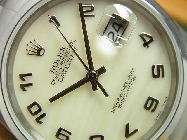 ice watch 腕時計　シェル ロレックス デイトジャスト シェルアラビア Ref.16200 A番