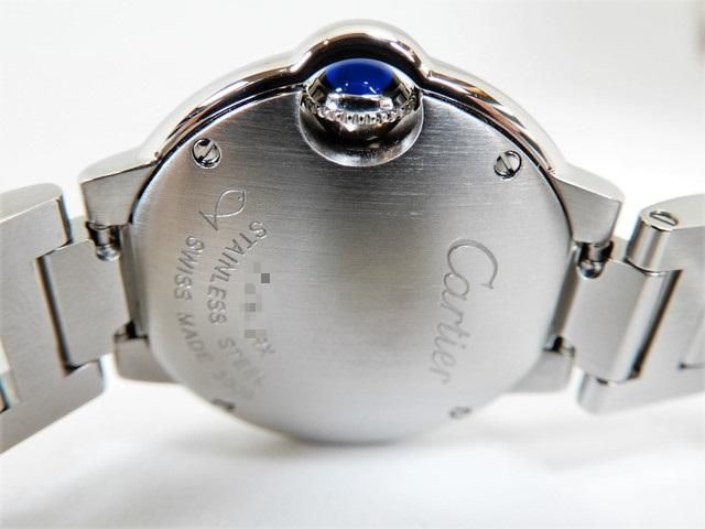 CARTIER カルティエ バロンブルー クォーツ レディースW69010Z4 カルティエ バロンブルー ドゥ カルティエ 28mm W69010Z4 SS×革