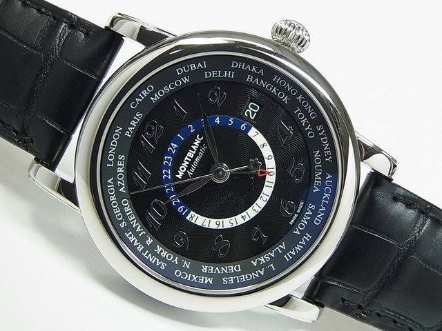 モンブラン スター・ワールドタイムGMT ブラック Ref.106464 - 腕時計専門店THE-TICKEN(ティッケン) オンラインショップ