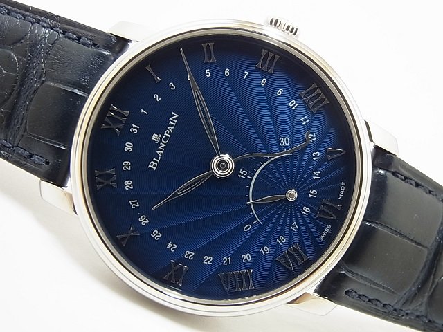 ブランパン ヴィルレ ウルトラスリム レトログラード 18KWG - 腕時計 