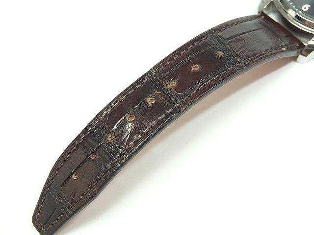 IWC サントーニ製 こだわら アリゲーター 純正ベルト パイロット 36