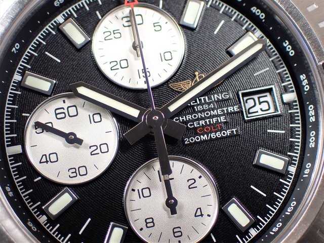 ブライトリング メンズ腕時計 コルト クロノグラフ オートマティック A1338811/C914 自動巻き 仕上げ済み Aランク