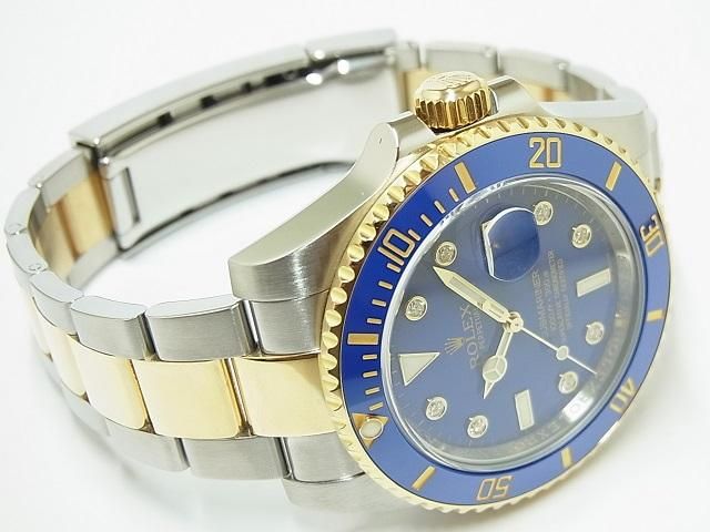 ロレックス 青サブ・コンビ 8Pダイヤ 116613GLB G番 - 腕時計専門店THE
