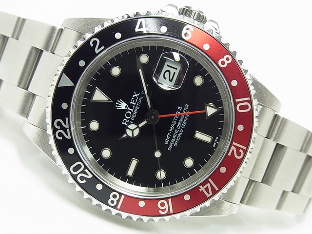 ロレックス GMTマスターII Ref.16710 赤黒ベゼル A番 - 腕時計専門店 