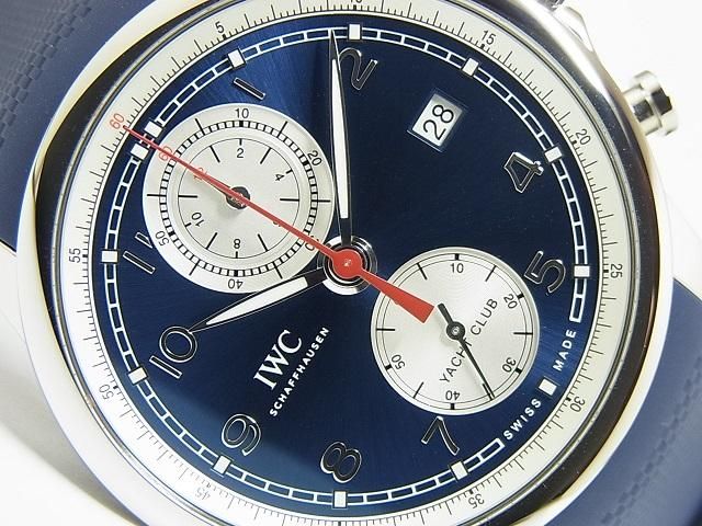 【未使用】IWC ポルトギーゼヨットクラブ　純正ラバーベルト　紺色 IWC】ポルトギーゼ・ヨットクラブ ラバーベルトでスポーティな