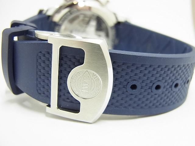 【未使用】IWC ポルトギーゼヨットクラブ　純正ラバーベルト　紺色 美品】【中古】【未使用純正替ラバーベルト付】IWC ポルトギーゼ