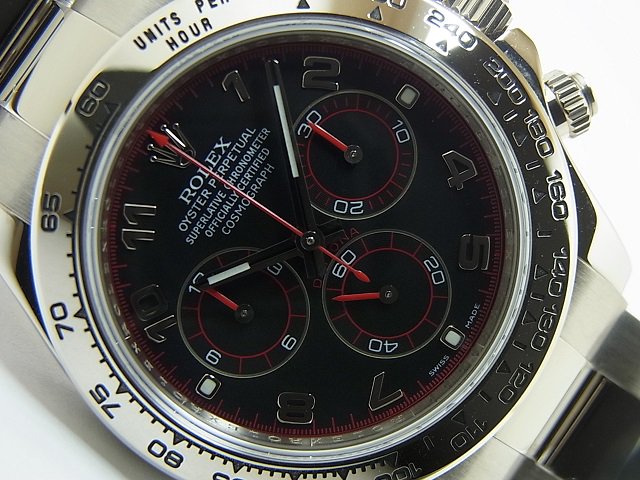 ロレックス デイトナ 18ＫＷＧ 116509 ブラックアラビア V番 - 腕時計 