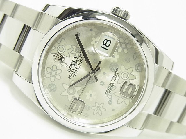 ロレックス ROLEX 116200 G番(2011年頃製造) シルバーフラワー メンズ 腕時計