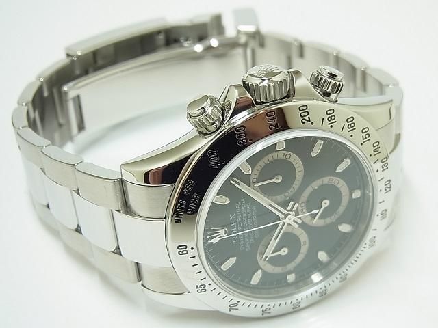 ロレックス デイトナ ステンレス ブラック 116520 V番 - 腕時計専門店