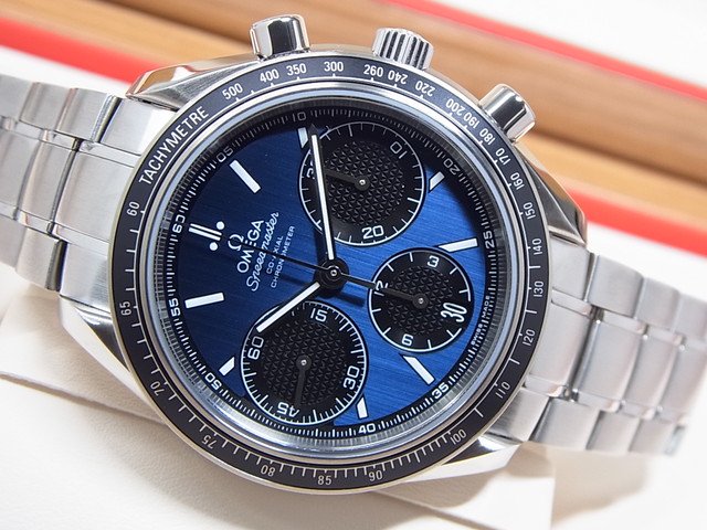オメガ スピードマスター・レーシング 40MM ブルー×ブラック - 腕時計