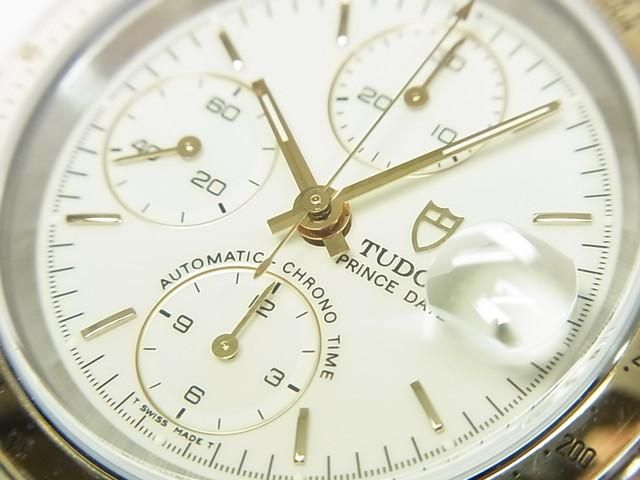 チュードル/チューダー クロノタイム YGコンビ 革ベルト仕様 79263