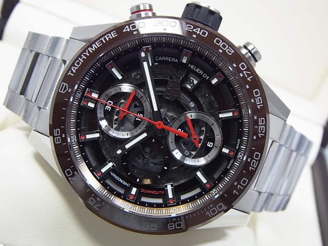 タグ・ホイヤー カレラ・キャリバー ホイヤー01 43MM ブラウンベゼル ブレス - 腕時計専門店THE-TICKEN(ティッケン)  オンラインショップ