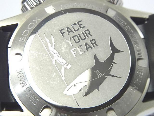 ジャンク品　EDOX(エドックス) シャークマン 楽天市場】【ノベルティプレゼント】EDOX エドックス クロノ