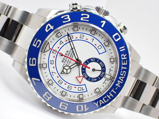 ロレックス ヨットマスターII Ref.116680 SS 後期ベンツ針 - 腕時計 