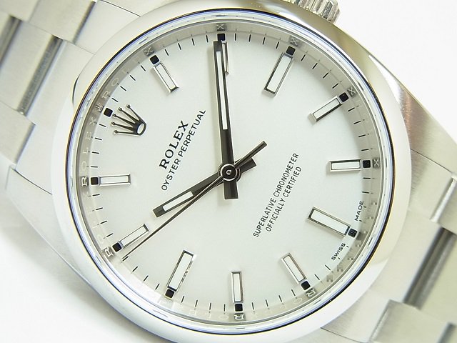 ロレックス オイスターパーペチュアル 34MM シルバー 114200 未使用品 - 腕時計専門店THE-TICKEN(ティッケン) オンラインショップ