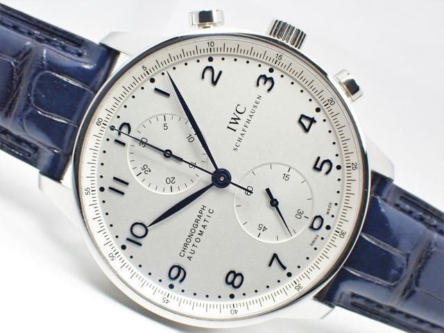 IWC ポルトギーゼ・クロノ シルバー×ブルー IW371446 - 腕時計専門店