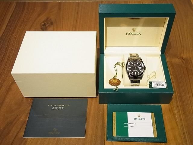 ロレックス デイトジャストII 116300 ブラック・バーインデックス 2015